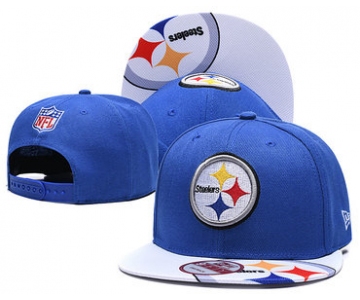 Steelers Team Logo Blue Adjustable Hat TX