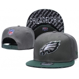 Eagles Team Logo Gray Green Adjustable Hat TX