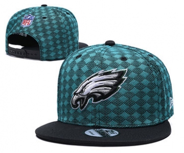 Eagles Team Logo Green Black Adjustable Hat TX