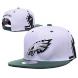 NFL Philadelphia Eagles Fresh Logo White Adjustable Hat 11