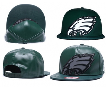 NFL Philadelphia Eagles Team Logo Green Reflective Adjustable Hat