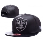 NFL Oakland Raiders Fresh Logo Black Adjustable Hat Y101