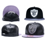 NFL Oakland Raiders Fresh Logo Black Reflective Adjustable Hat