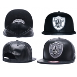 NFL Oakland Raiders Team Logo Black Reflective Adjustable Hat