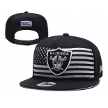 Raiders Team Logo Black 2019 Draft Adjustable Hat YD
