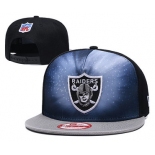 Raiders Team Logo Black Gray Adjustable Hat GS