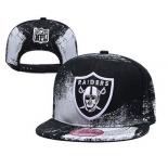 Raiders Team Logo Black White Adjustable Hat YD