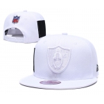 Raiders Team Logo White Adjustable Hat LT