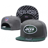 Jets Team Logo Gray Green Adjustable Hat TX