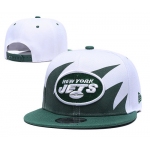 Jets Team Logo Green White  Adjustable Hat GS
