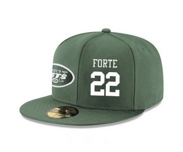 New York Jets #22 Matt Forte Snapback Cap NFL Player Green with White Number Stitched Hat