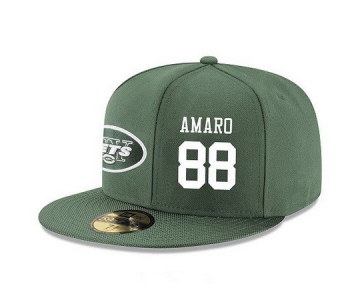 New York Jets #88 Austin Seferian-Jenkins Snapback Cap NFL Player Green with White Number Stitched Hat