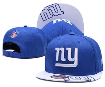 New York Giants Team Logo Royal Adjustable Hat TX