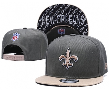 Saints Team Logo Gray Cream Adjustable Hat TX