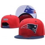 NFL New England Patriots Team Logo Red Snapback Adjustable Hat LT03