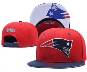 NFL New England Patriots Team Logo Red Snapback Adjustable Hat LT03