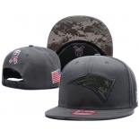 NFL New England Patriots Team Logo Salute To Service Adjustable Hat XD02