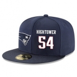 New England Patriots #54 Dont'a Hightower Snapback Cap NFL Player Navy Blue with White Number Stitched Hat