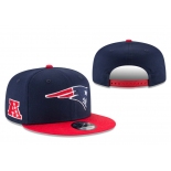 Patriots Team Logo Navy Red Adjustable Hat LT