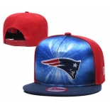 Patriots Team Logo Red Navy Adjustable Leather Hat TX