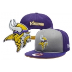 Minnesota Vikings Adjustable Snapback Hat YD160627139
