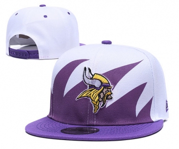 NFL Minnesota Vikings Team Logo Purple White Adjustable Hat