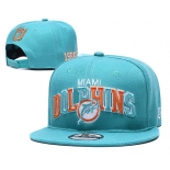 Dolphins Team Logo Aqua 1966 Anniversary Adjustable Hat YD