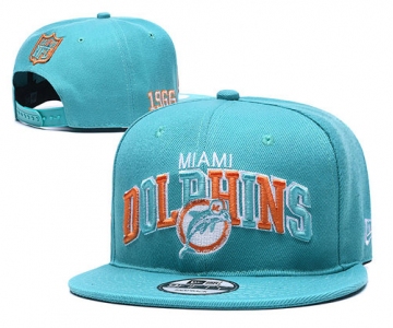 Dolphins Team Logo Aqua 1966 Anniversary Adjustable Hat YD