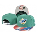 Dolphins Team Logo Aqua Adjustable Hat SF