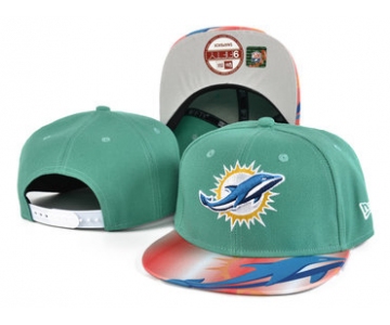 Dolphins Team Logo Aqua Adjustable Hat SF