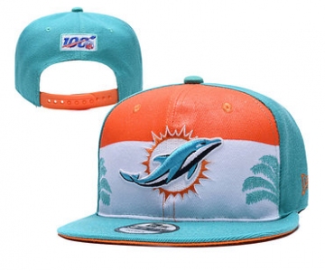 Dolphins Team Logo Aque 2019 Draft Adjustable Hat YD