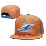 Dolphins Team Logo Orange Adjustable Hat TX