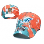 Dolphins Team Logo Orange Blue Adjustable Peaked Hat YD