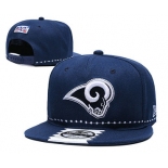 Rams Team Logo Navy 2019 Draft 100th Season Adjustable Hat YD