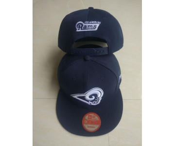 Rams Team Logo Navy Adjustable Hat LT