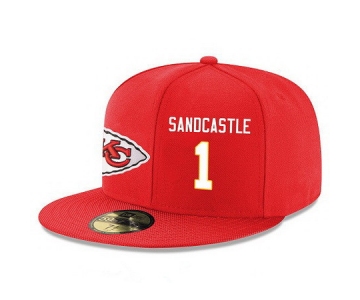 Kansas City Chiefs #1 Leon Sandcastle Snapback Cap NFL Player Red with White Number Stitched Hat