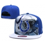 Colts Team Logo Blue Adjustable Leather Hat TX