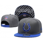 Colts Team Logo Gray Blue Adjustable Hat TX