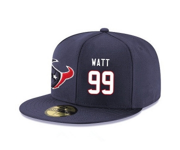 Houston Texans #99 J.J. Watt Snapback Cap NFL Player Navy Blue with White Number Stitched Hat