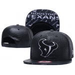 NFL Houston Texans Team Logo Black Adjustable Hat S93