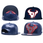 NFL Houston Texans Team Logo Navy Reflective Adjustable Hat Q12