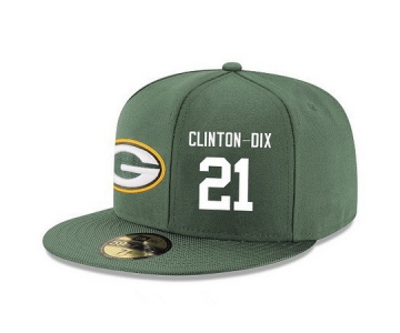 Green Bay Packers #21 Ha Ha Clinton-Dix Snapback Cap NFL Player Green with White Number Stitched Hat