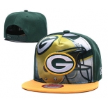 Packers Team Logo Green Yellow Adjustable Leather Hat TX