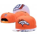 Broncos Team Logo Orange White Adjustable Hat TX