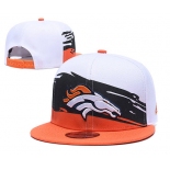 Broncos Team Logo Orange White Adjustable Hat