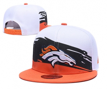 Broncos Team Logo Orange White Adjustable Hat