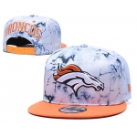 Broncos Team Logo Smoke Orange Adjustable Hat TX