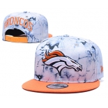 Broncos Team Logo Smoke Orange Adjustable Hat TX