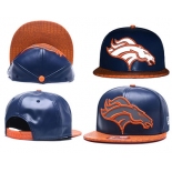 NFL Denver Broncos Fresh Logo Navy Reflective Adjustable Hat Z26