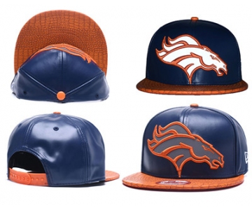 NFL Denver Broncos Fresh Logo Navy Reflective Adjustable Hat Z26